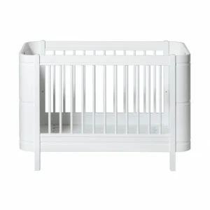 Cama de Grades Wood Mini+, Branco (Inclui kit 0-9 anos)