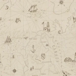 Papel de Parede Searsport Map