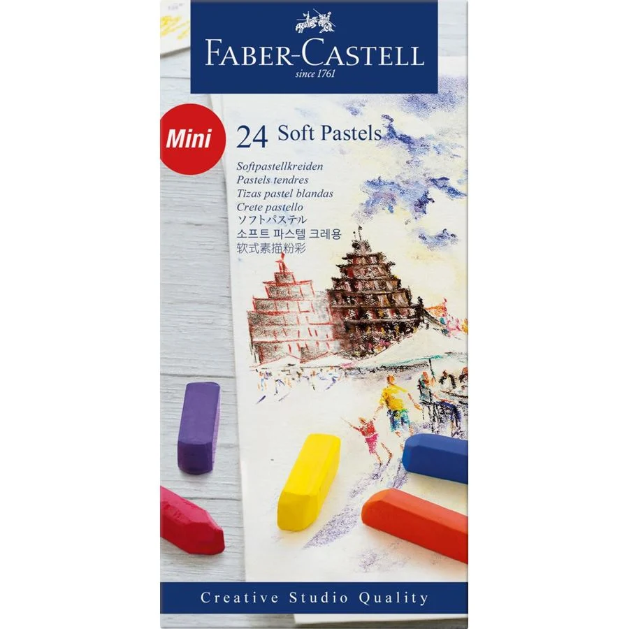 Estojo de Pastéis flexíveis Mini Faber Castell Multicolor - Image 3