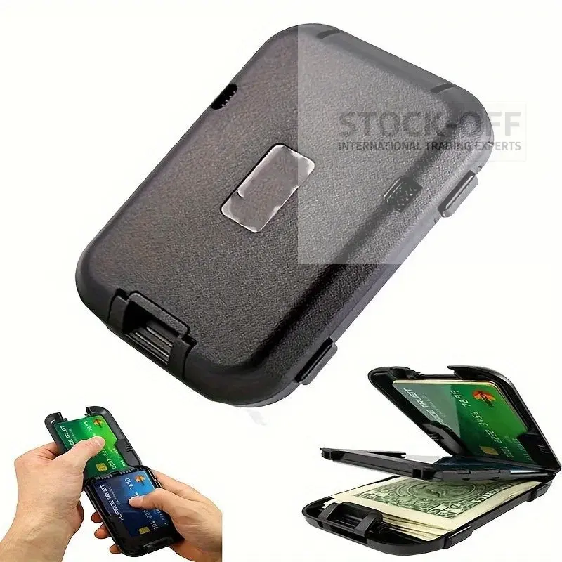 🔥 SUPER DEALS - Carteira Masculina RFID Plástico Reforçado Slim Bloqueio Electromagnético Elástico Forte Pele Sintética | Testado Porto™ | -70% 🇵🇹 - Image 3