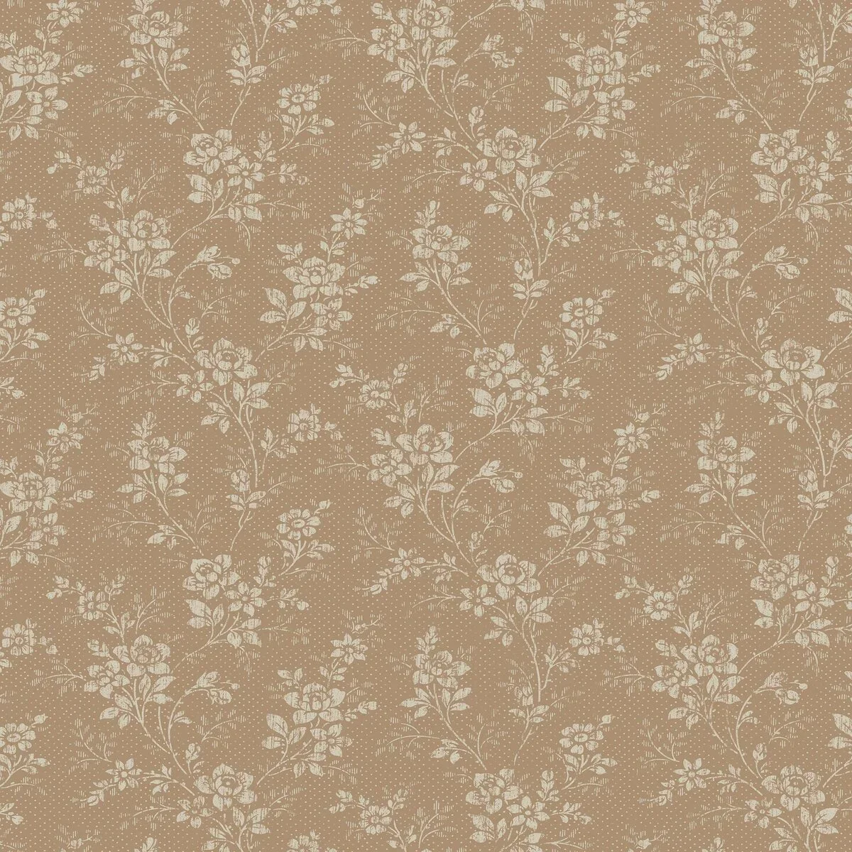 Papel de Parede Hip Rose, Terracota