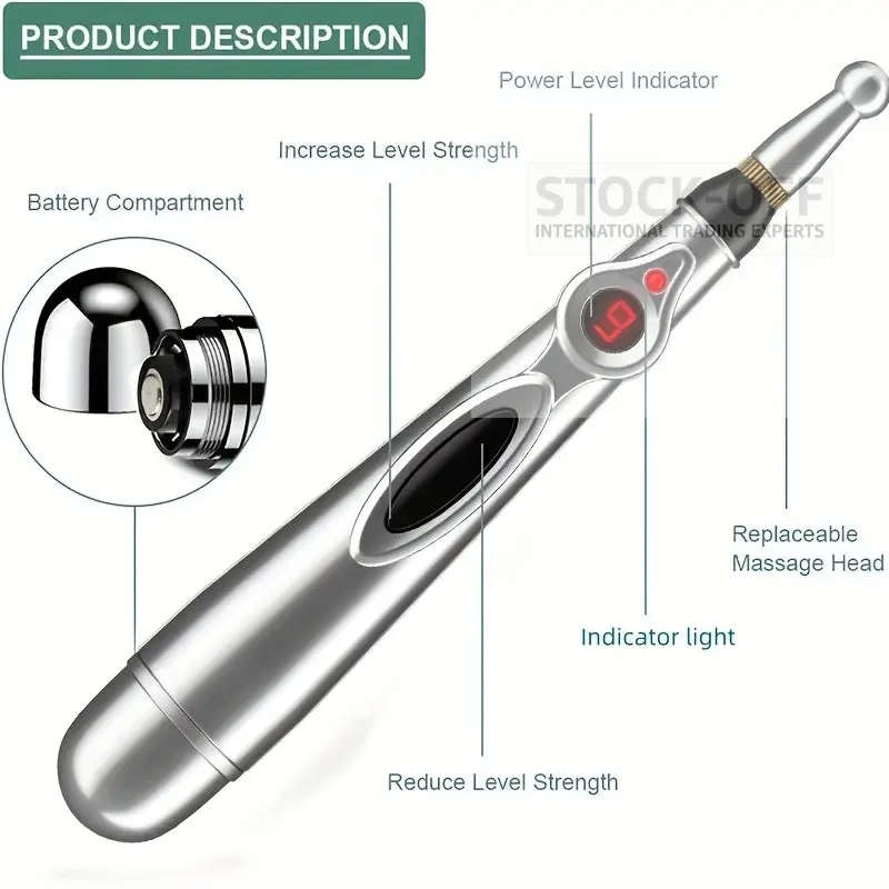 🔥 SUPER DEALS - Caneta Massagem Acupuntura 9 Níveis USB Portátil | Testado Porto™ | -75% 🇵🇹 - Image 5