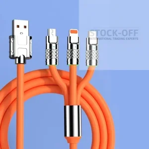 ⚡ Cabo 3 em 1 Super Fast – A Solução Universal para Carregamento e Transferência de Dados! 🔌📱