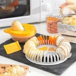 Conjunto para Fritar Batatas no Microondas com Lâmina e Receitas Chipit