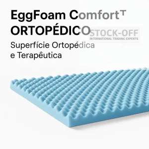 Topper EggFoam Comfort™ ReliefPad Dupla Face | Ortopédico Perfilado | Fabrico PT 🇵🇹