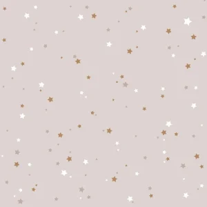 Papel de Parede Stars from the sky powder pink
