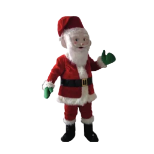 Mascote Pai Natal com animador