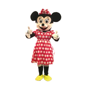 Aluguer de Fato Mascote Minnie vermelha
