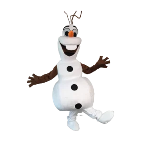 Mascote Olaf com animador