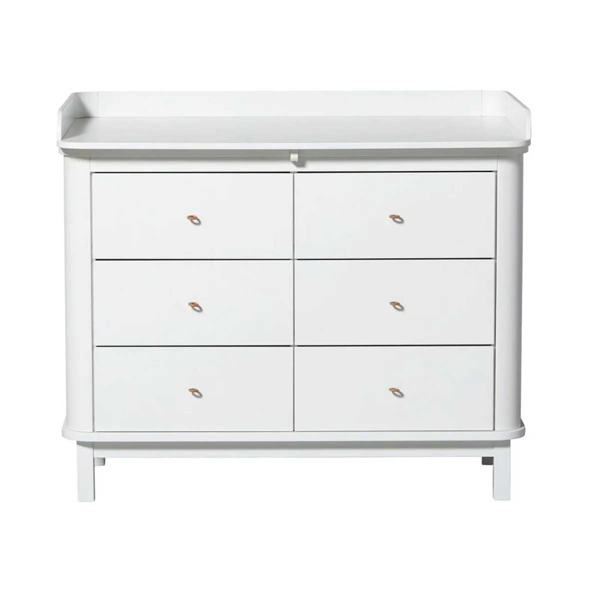 Cómoda Wood 6 Gavetas com Trocador Grande, Branco - Image 3