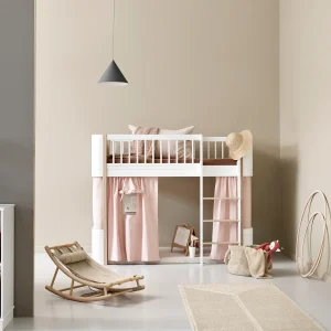 Cama Loft Baixo Wood Mini+, Branco