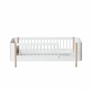 Cama Junior Wood Mini+, Branco e Madeira