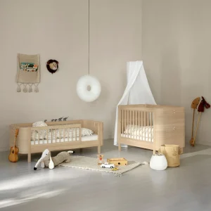 Cama de Grades Wood Mini+, Oak (Inclui kit 0-9 anos)