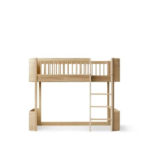 Cama Loft Baixo Wood Mini+, Oak