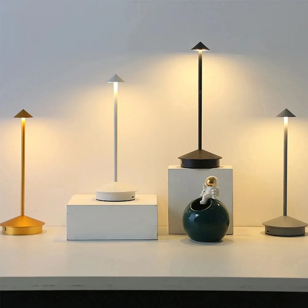 🔥 SUPER DEALS - Lâmpada LED de Mesa Recarregável com Sensor de Toque | 3 Temperaturas de Cor | Escurecimento Stepless | Ideal para Restaurante, Hotel, Bar e Quarto - Image 3