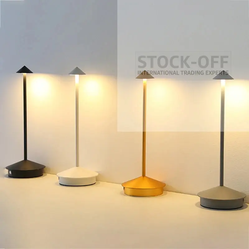 🔥 SUPER DEALS - Lâmpada LED de Mesa Recarregável com Sensor de Toque | 3 Temperaturas de Cor | Escurecimento Stepless | Ideal para Restaurante, Hotel, Bar e Quarto - Image 2