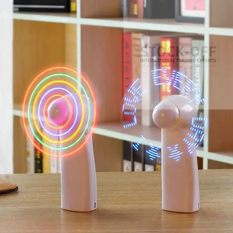 Mini Ventoinha LED Portátil USB – 3 Velocidades Silenciosas - Image 3