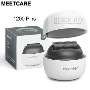 🔥 SUPER DEALS - Bio G4 Dermaroller 1200 Agulhas 0.25mm Titânio Face/Barba/Cabelo Colágeno | Testado Porto™ | -70% 🇵🇹