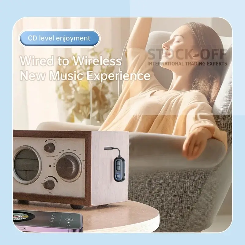🎧 Adaptador Bluetooth 5.3 2 em 1 – Receptor & Transmissor de Áudio Sem Fios 🔊 - Image 4