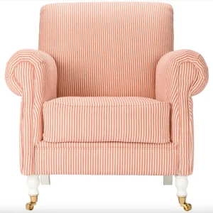 Kingston Chair - Rhubarb Stripes Linen
