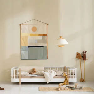 Wood Original floor bed, white/oak