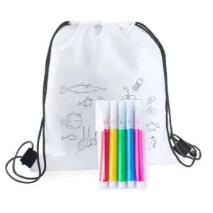 Mochila para Colorir com Lápis de Cera 🎨🖍️