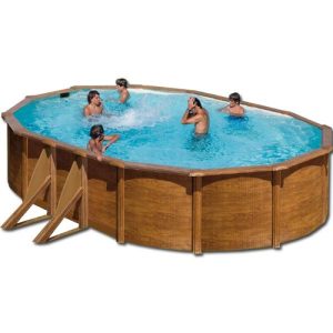 PISCINA GRE STARPOOL OVAL ASPETO MADEIRA