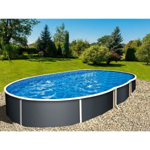 PISCINA AZURO PLUS OVAL GRAFITE 5,5 x 3,7 x 1,2 M