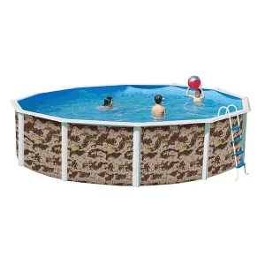 PISCINA DESMONTÁVEL CAMUFLAGEM CIRCULAR TOI