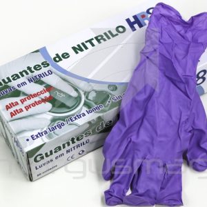 LUVA NITRILO HR8 S ALTA PROTEÇÃO DESCARTÁVEL CX50
